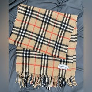 Vintage Burberrys plaid scarf